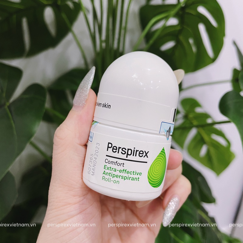 Lăn khử mùi Perspirex Comfort - khử mùi hôi nách, giảm tiết mồ hôi cho da nhạy cảm