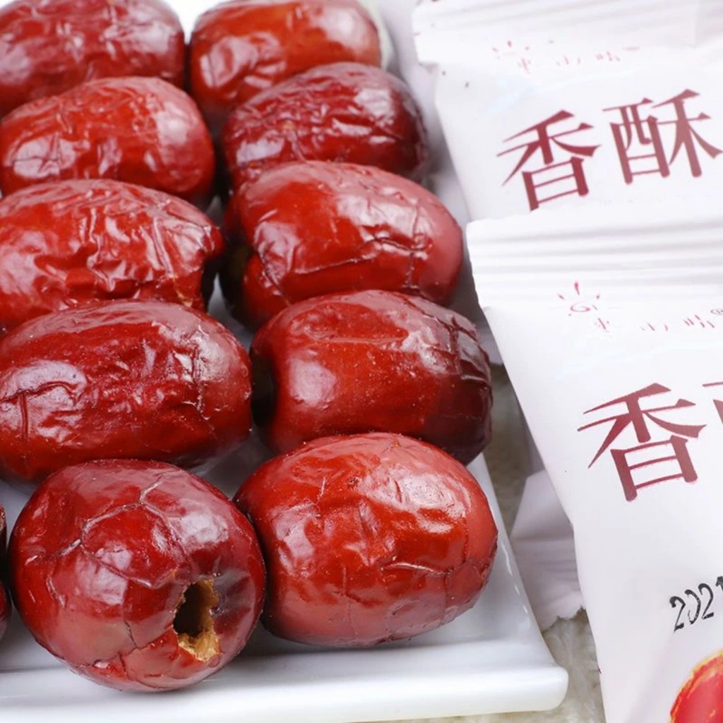 60 gói táo đỏ Tân Cương giòn tan không hạt gói nhỏ xinh, tiện lợi