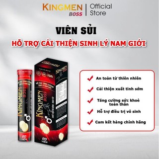 Viên sủi hỗ trợ sinh lí nam KING MEN BOSS-hỗ trợ yếu sinh lý- kéo dài thời gian quan hệ hộp 20 viên