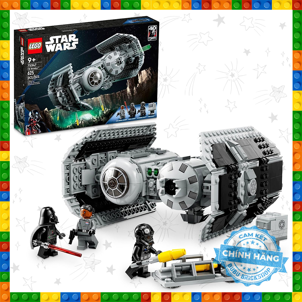 Lego Star Wars 75347 -  TIE Bomber - Bộ xếp hình Lego phi thuyền TIE Bomber