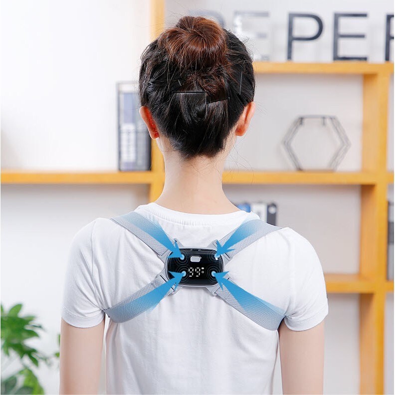 Đai chống gù lưng cảm biến báo rung, đếm số lần sai tư thế, Bảo hành chính hãng ACK
