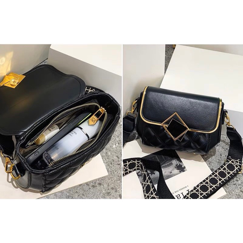 Túi Đeo Chéo Hình Vuông Nhỏ Thêu Họa Tiết Phong Cách Hàn Quốc Thời Trang Cho Nữ | 20K STORE