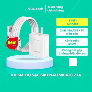 Bộ sạc cáp sikenai kx-3m 2.1a usb to micro usb dành cho android