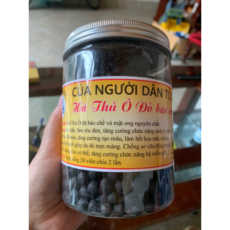 HÀ THỦ Ô ĐỎ DẠNG VIÊN LỌ 500GRAM