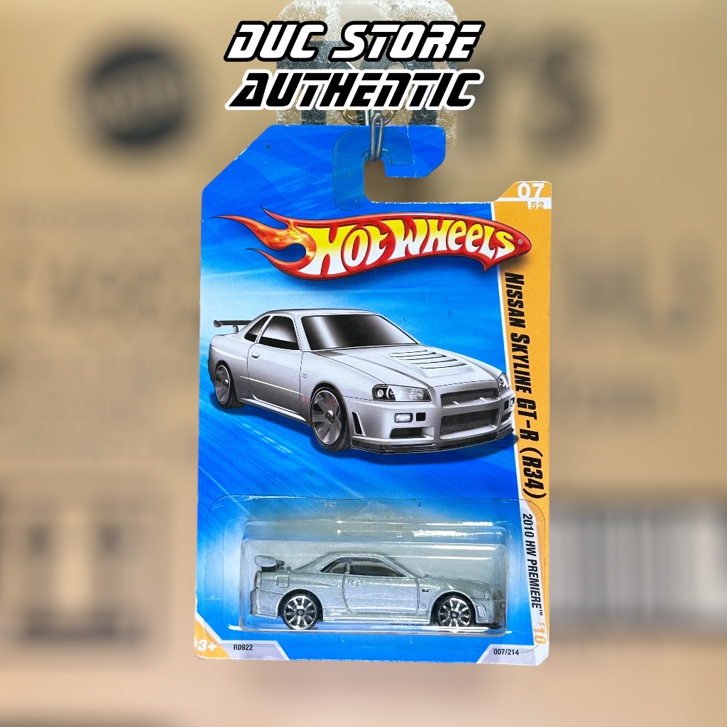 Ducstore Xe mô hình R0922 Hot Wheels Nissan Skyline GT-R R34 - basic 2010