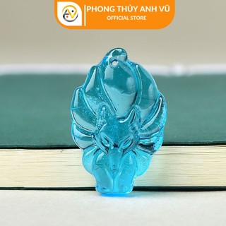 Mặt dây chuyền hồ ly chúa đã khai quang - dây chuyền hồ ly phong thủy - Chất liệu đá mã não - Phong Thủy Anh Vũ