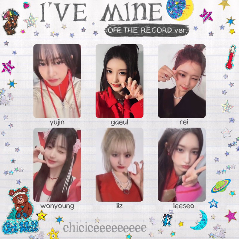 Bộ ảnh IVE - Mine album chính hãng