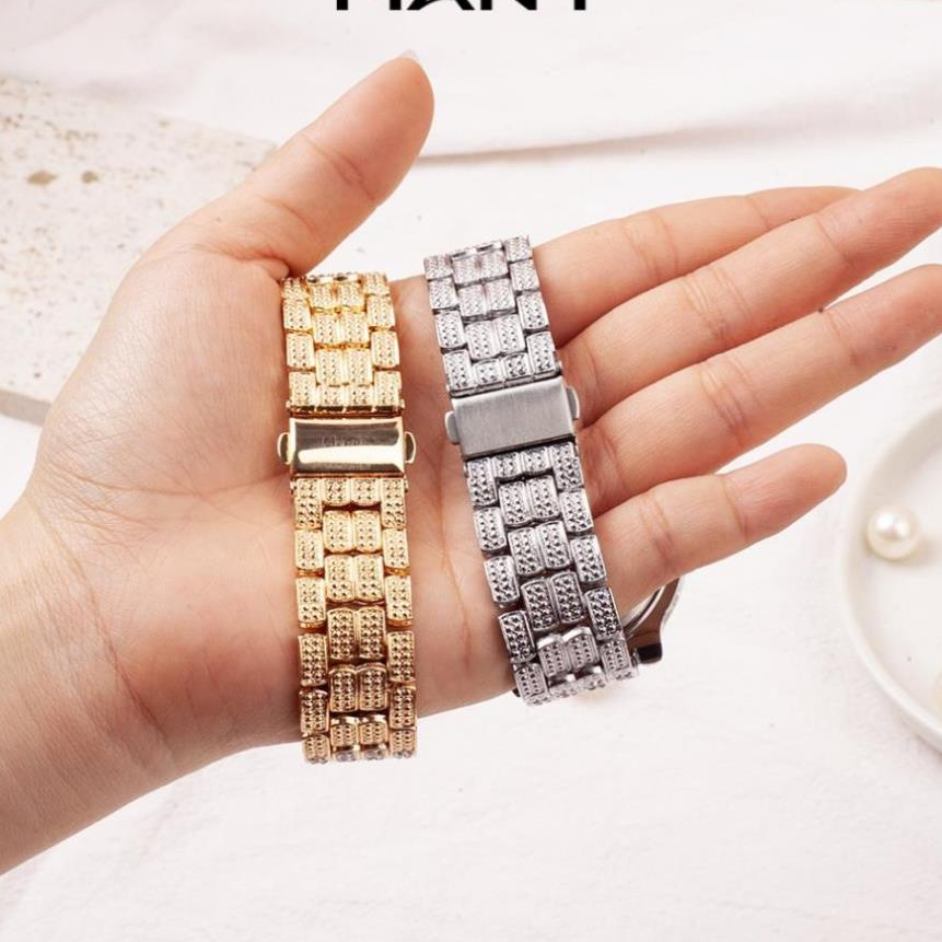 Đồng hồ nam mặt tròn to La Mã, mặt kính dày chịu lực tốt - Đồng hồ đeo tay nam đính full đá | BigBuy360 - bigbuy360.vn