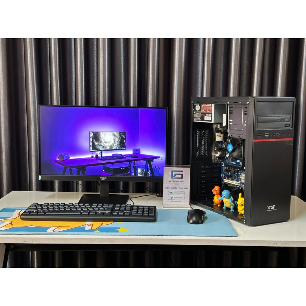 Bộ máy tính Case PC văn phòng giá rẻ chạy cực mượt  bảo hành 12 Tháng