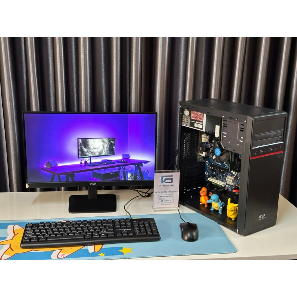 Bộ máy tính Case PC văn phòng giá rẻ chạy cực mượt  bảo hành 12 Tháng