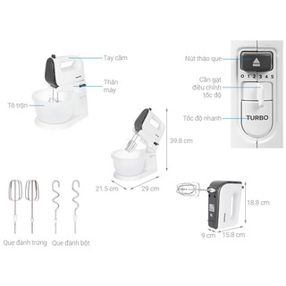 Máy nhồi bột đánh trứng Philips HR3745/00