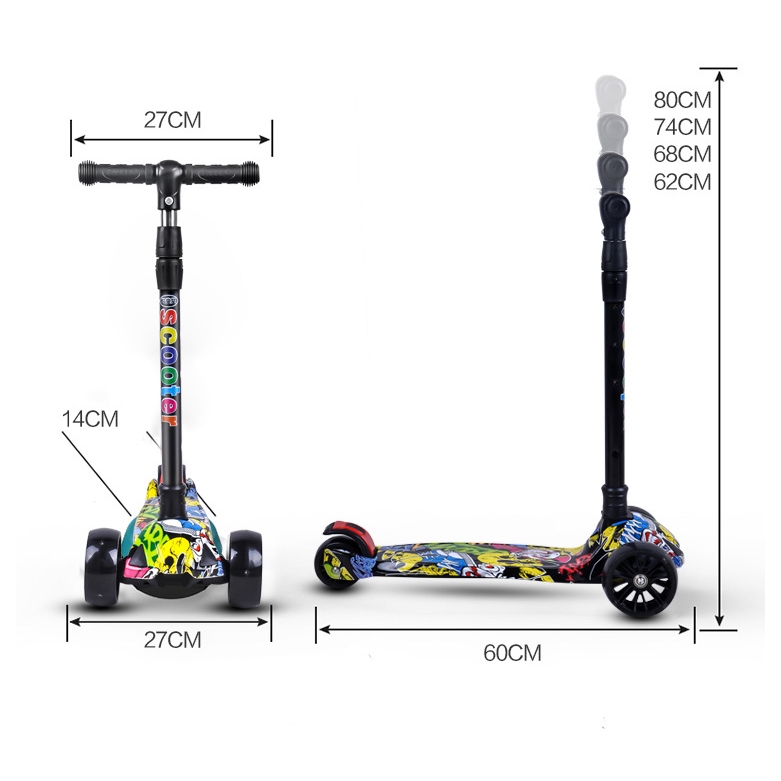 Xe scooter cho bé ACK SPORT , sử dụng từ 1 tuổi , Trọng Tải 150kg