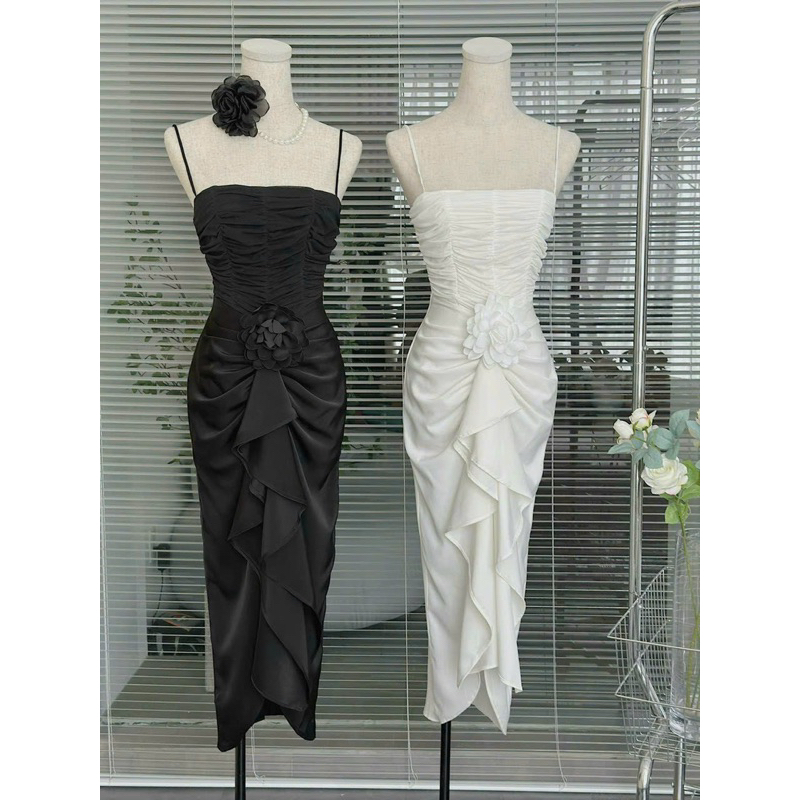 Váy body dây nhúng hoa