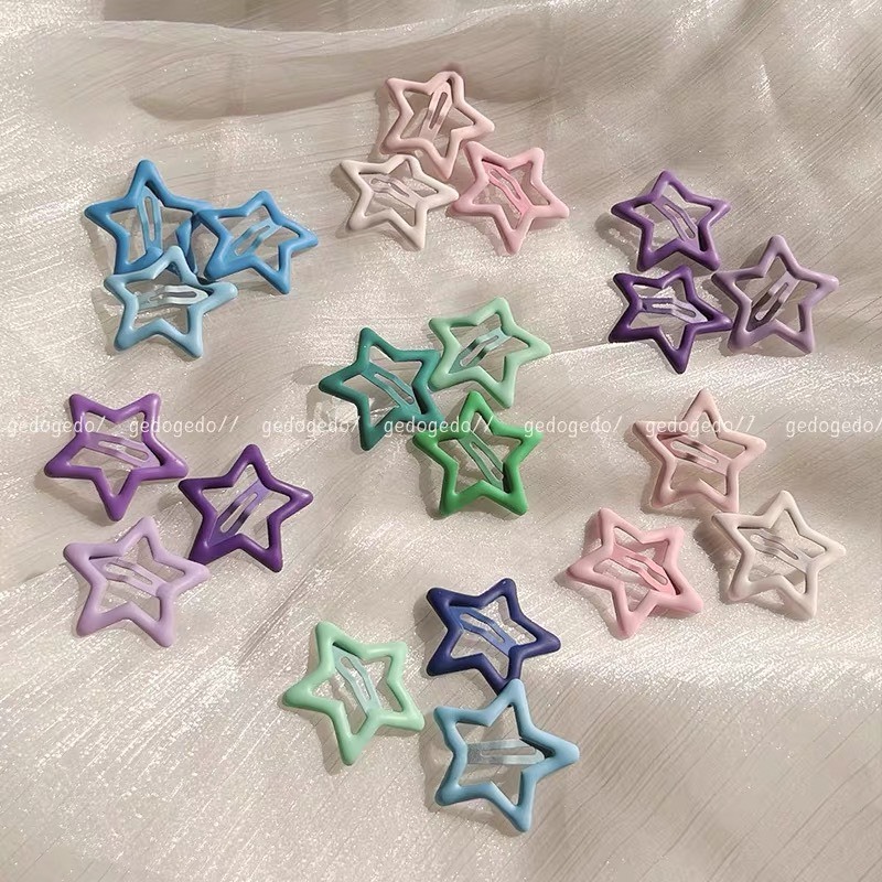 Kẹp tóc kim loại mini All stars