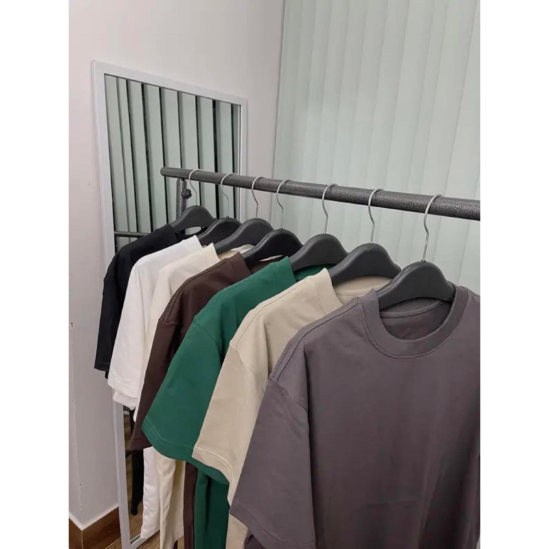 Áo Thun Trơn Đơn Giản Nhiều Màu Form Unisex Nam Nữ - Cotton mịn 250gsm
