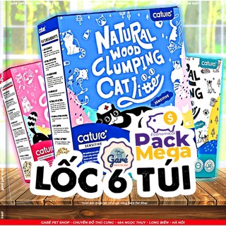 LỐC Cát vệ sinh Cature cho Mèo cát đậu Cature hương sữa & cát gỗ Cature đủ dòng không mùi