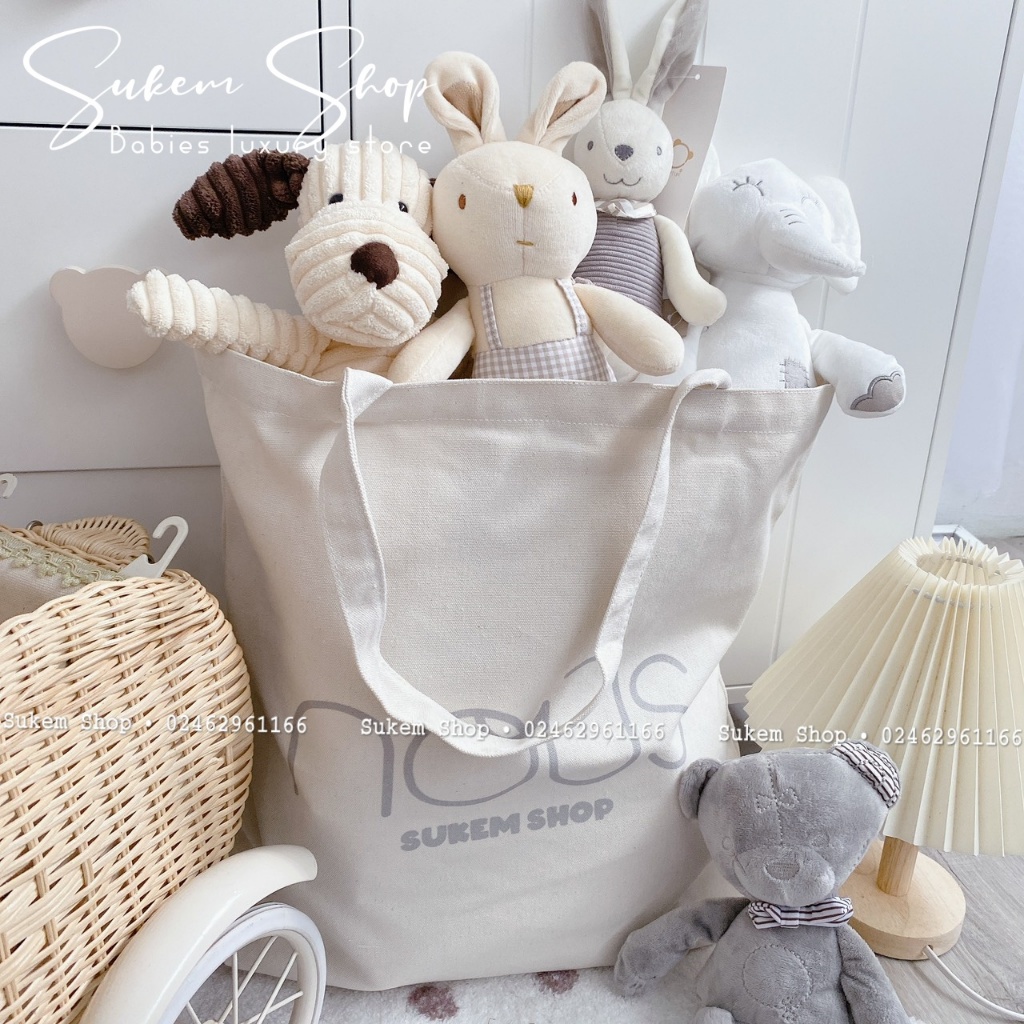 Túi Vải/ Túi Tote Nous Vải Canvas Đeo Vai