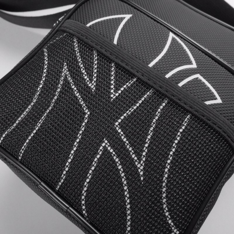 Túi MLB đeo chéo nam nữ chất liệu da PU chống thấm nước dáng vuông size 23 x 18 - Túi MLB thời trang BÁNH MÌ STORE