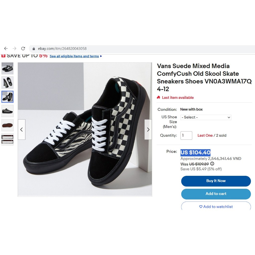 Giày VANS. Mẫu unisex dành cho cả nam và nữ. Siêu nhẹ và êm ái. Hàng chính hãng, xịn 100%
