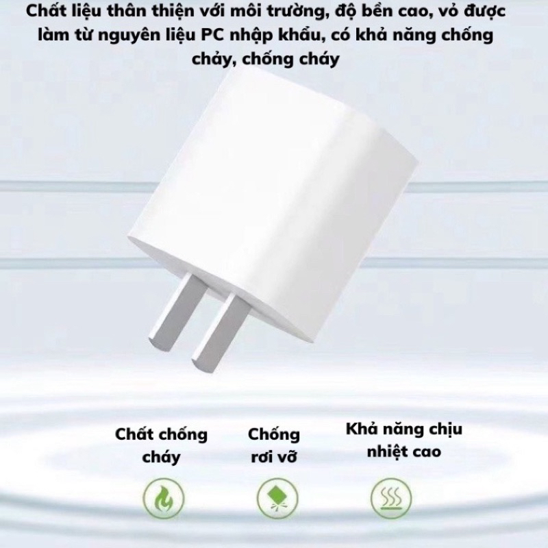 Sạc nhanh PD 20W Cho Điện Thoại Full Hộp. Hàng Chính Hãng Bảo Hành 12 Tháng. .