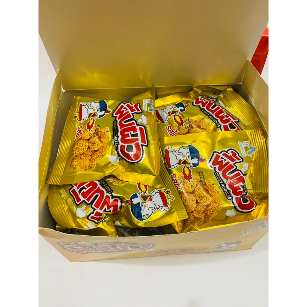 Snack mì tôm Gà Thổi Lửa  giòn vị Gà/Cay Hộp 30 gói