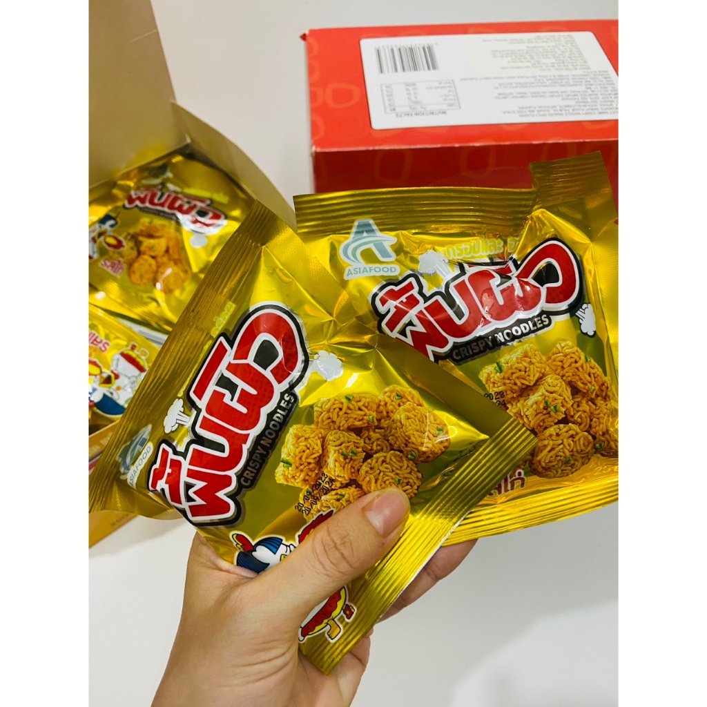 Snack mì tôm Gà Thổi Lửa  giòn vị Gà/Cay Hộp 30 gói