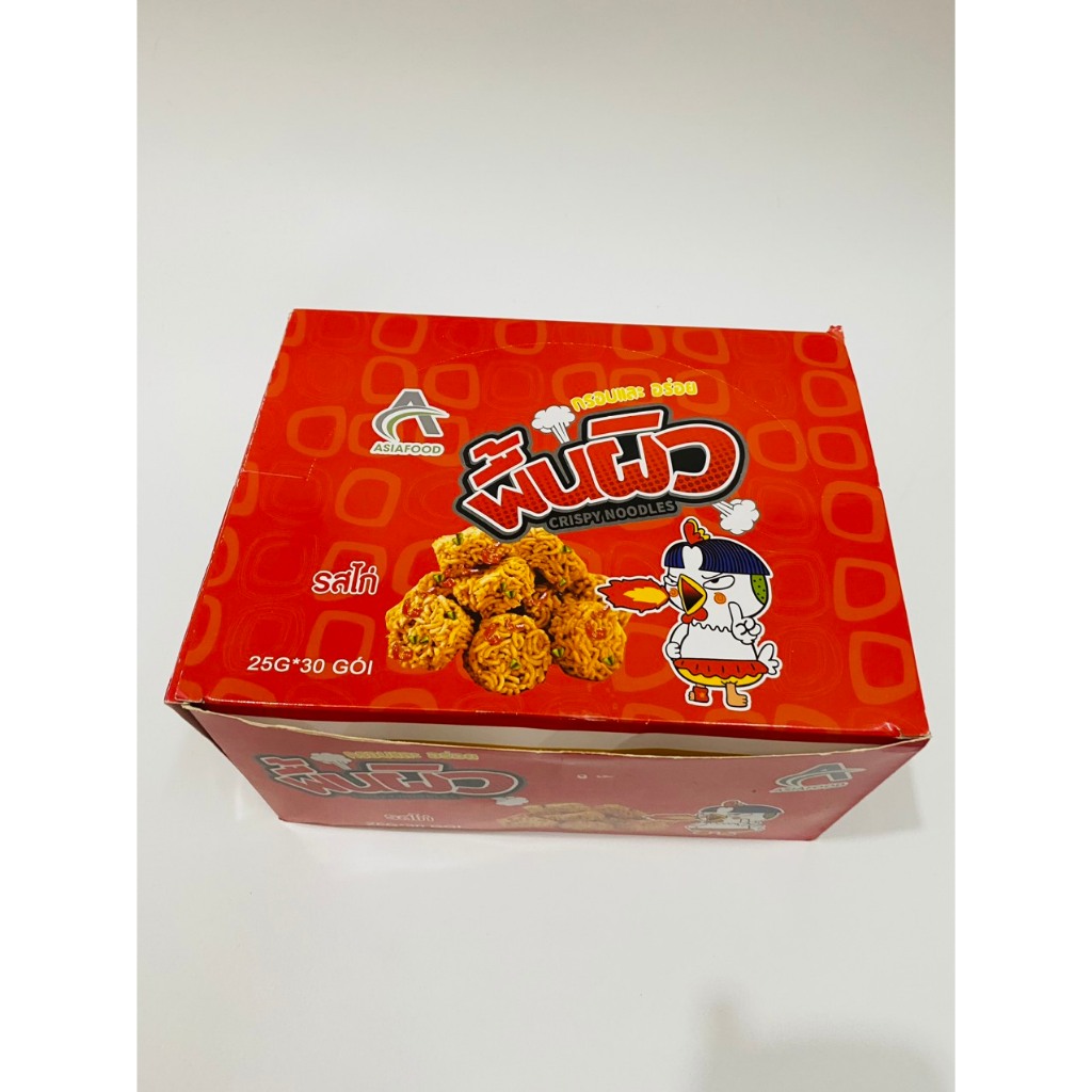 Snack mì tôm Gà Thổi Lửa  giòn vị Gà/Cay Hộp 30 gói