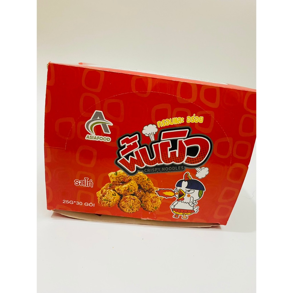 Snack mì tôm Gà Thổi Lửa  giòn vị Gà/Cay Hộp 30 gói