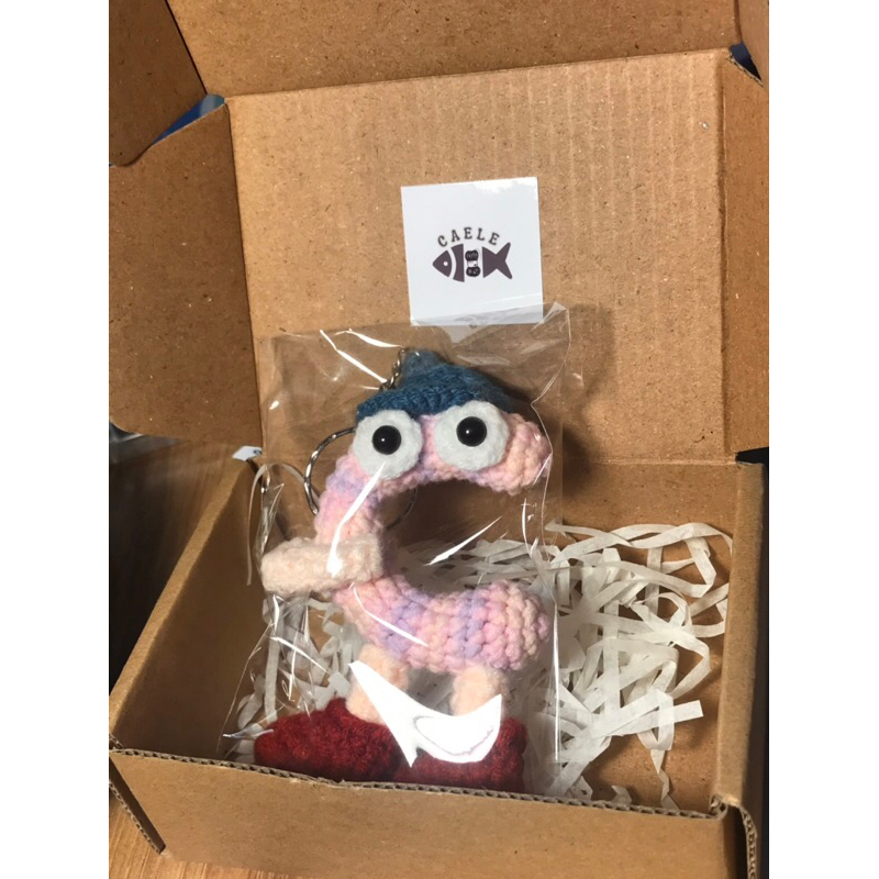 Móc khoá chữ cái len handmade