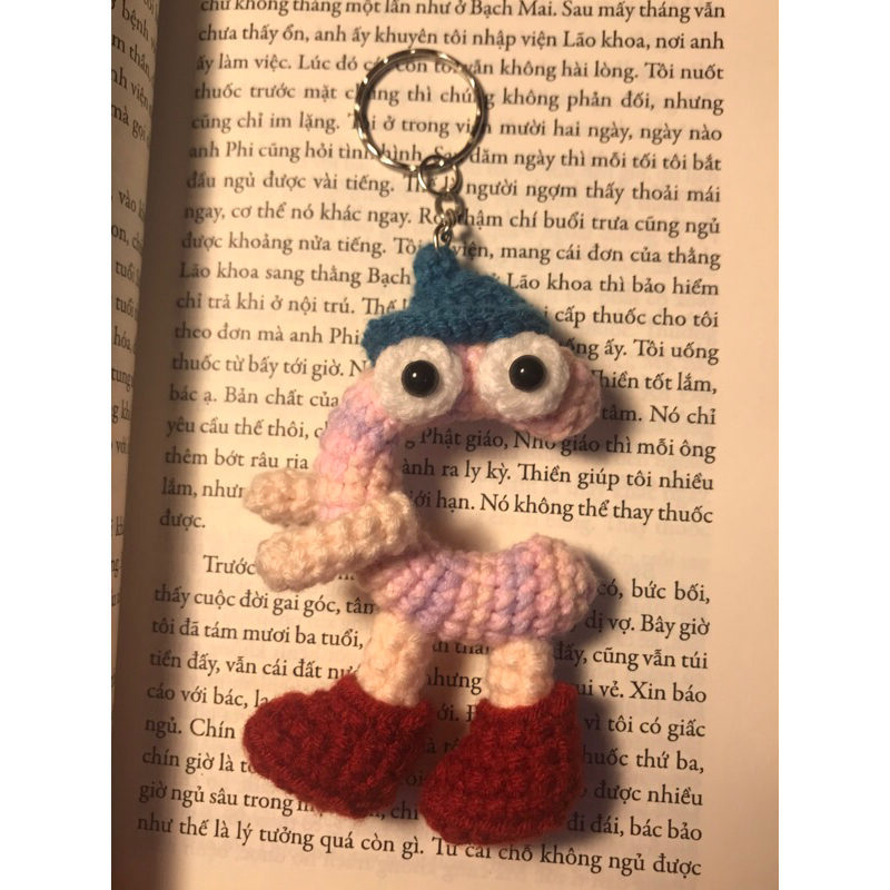 Móc khoá chữ cái len handmade