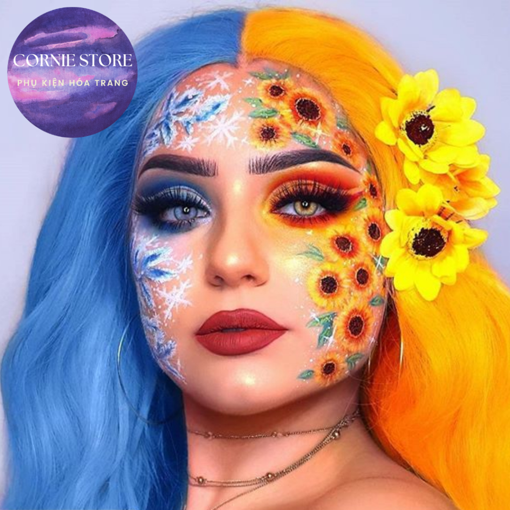 Màu vẽ mặt hóa trang - Face & body panting ô màu lẻ - Màu hóa trang cosplay theo ô màu lẻ CORNIE