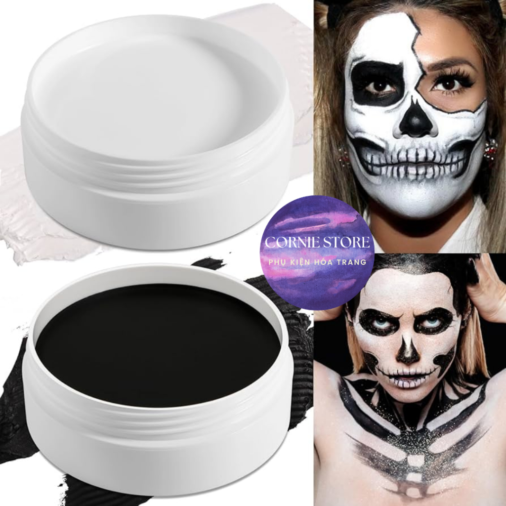 Màu vẽ mặt hóa trang - Face & body panting ô màu lẻ - Màu hóa trang cosplay theo ô màu lẻ CORNIE