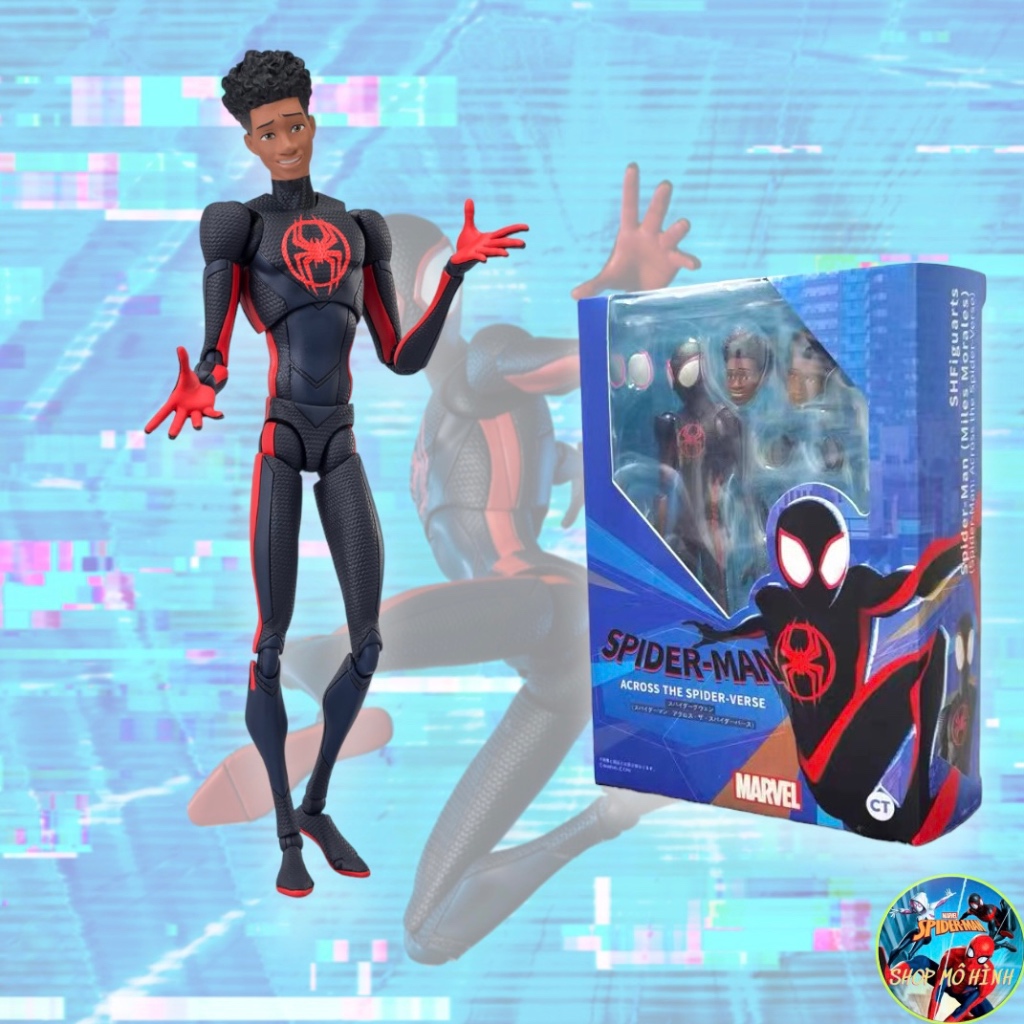 Mô Hình SHF Miles Morales Spider-Man Across The Spider Verse Marvel BL