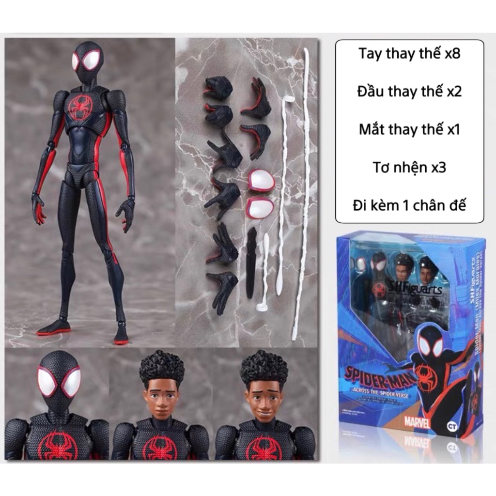 Mô Hình SHF Miles Morales Spider-Man Across The Spider Verse Marvel BL