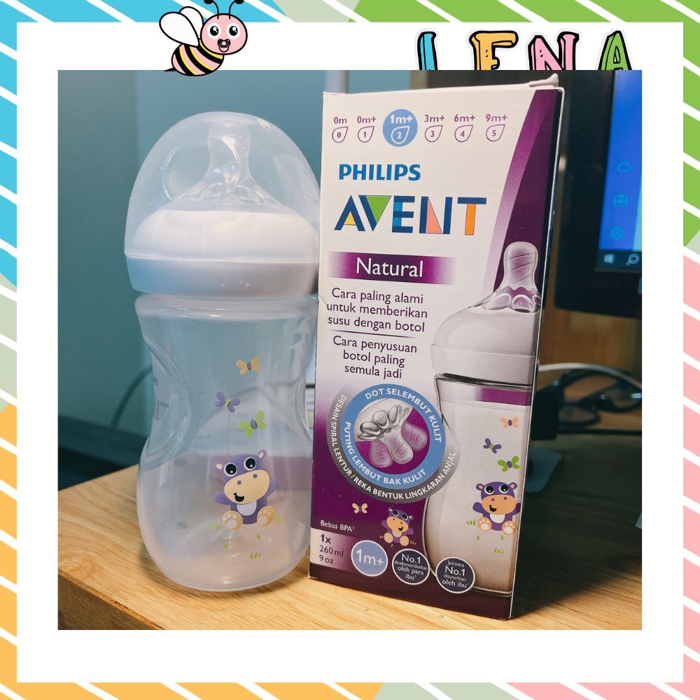 Bình sữa Avent Natural mới nhất  thông khí giảm đau bụng bé ăn no