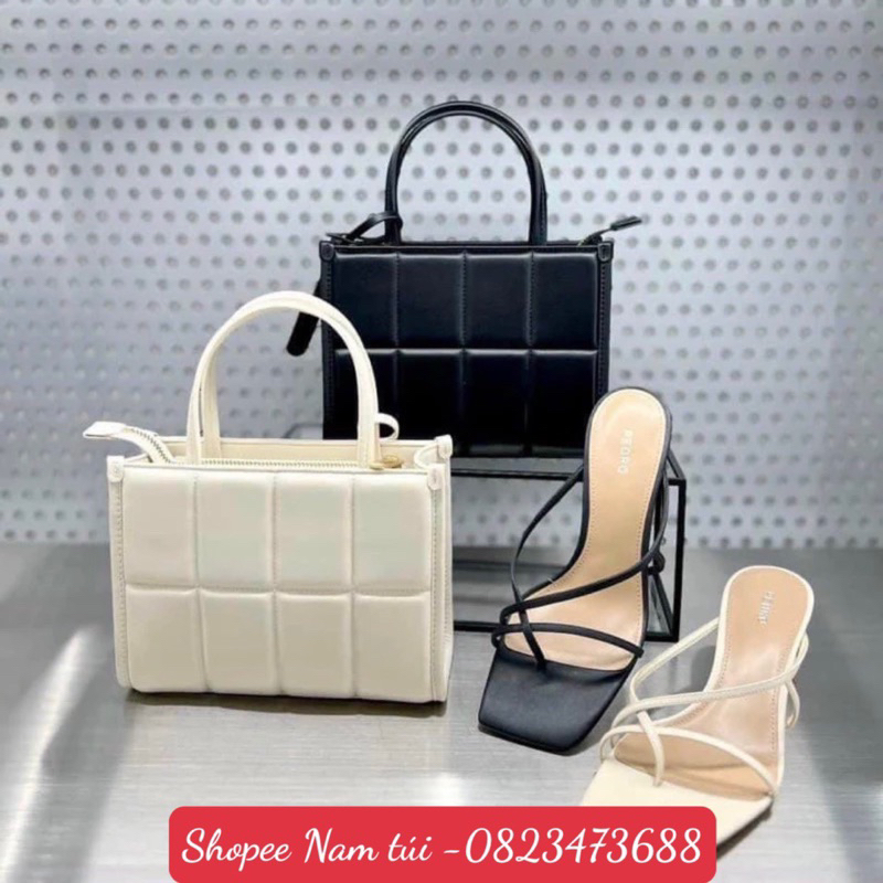 Túi xach thời Trang ô vuông size 22cm bản full màu chuẩn loaij 1