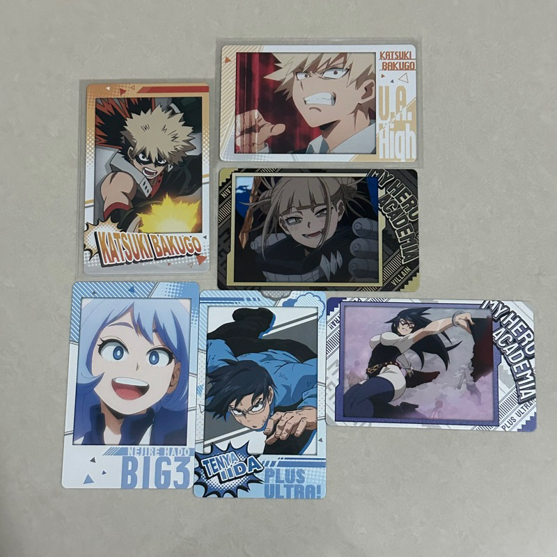 Thẻ card nhân phẩm snapmide snap học viện siêu anh hùng my hero academia mha baku bakugo katsuki toga iida nejire