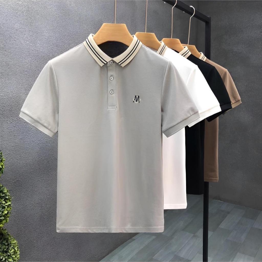Áo Polo Nam UMA STORE Cổ Kenji Phối Hình Thêu Chữ M, Chất Vải Cotton CDC Cá Sấu Siêu Thoáng Mát, Áo Thun Nam Có Cổ SPA21