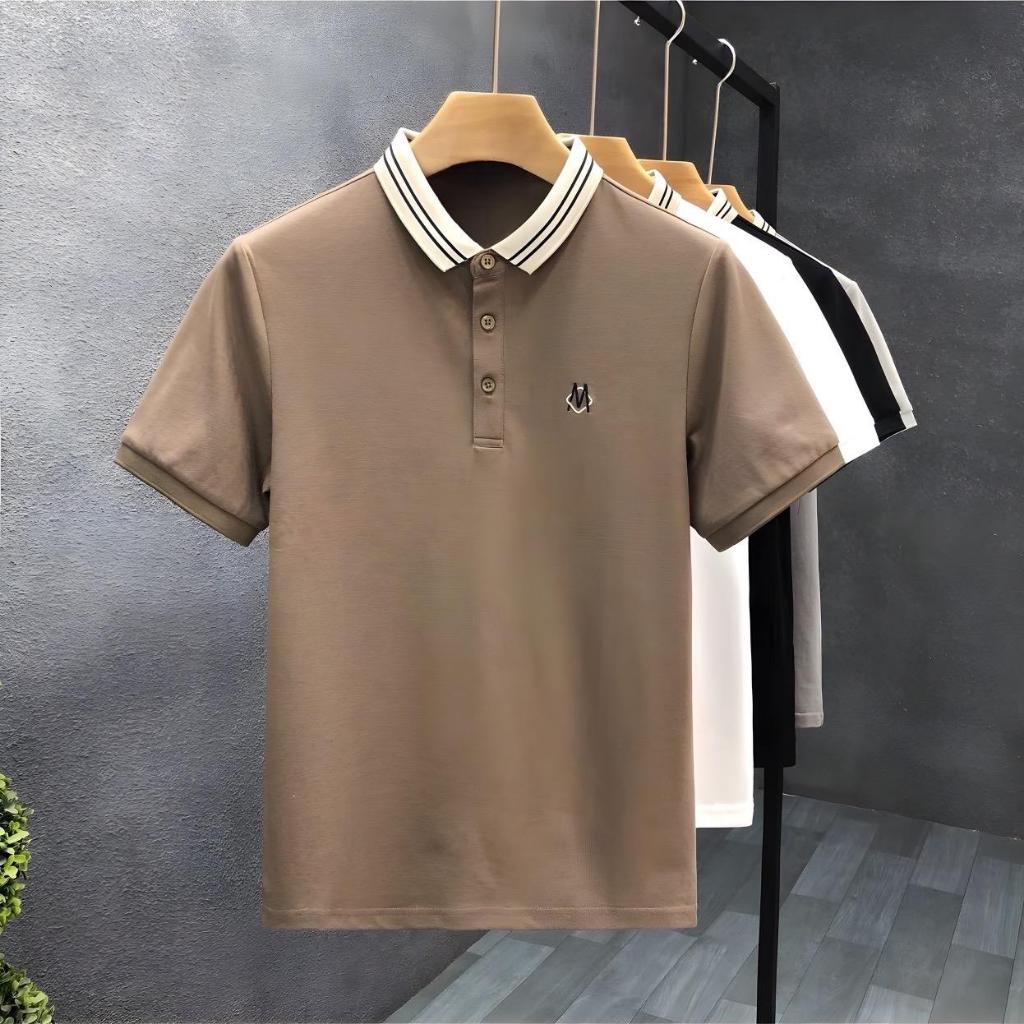 Áo Polo Nam UMA STORE Cổ Kenji Phối Hình Thêu Chữ M, Chất Vải Cotton CDC Cá Sấu Siêu Thoáng Mát, Áo Thun Nam Có Cổ SPA21
