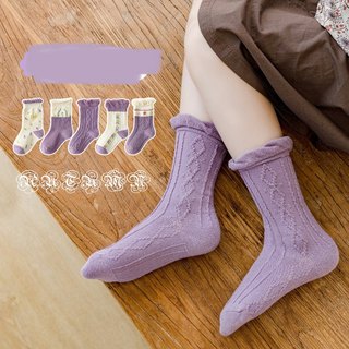 Set 5 đôi tất cho bé Chum Store chất cotton mềm mại thoáng khí họa tiết đáng yêu