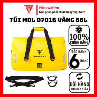 Túi trống chống nước du lịch thể thao phản quang motowolf mdl0701 màu vàng size 66l - motowolf việt nam chính hãng