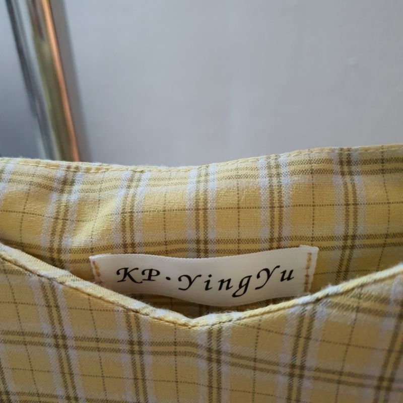 Đầm 2 Dây Họa Tiết Caro Cúc Tịnh Y