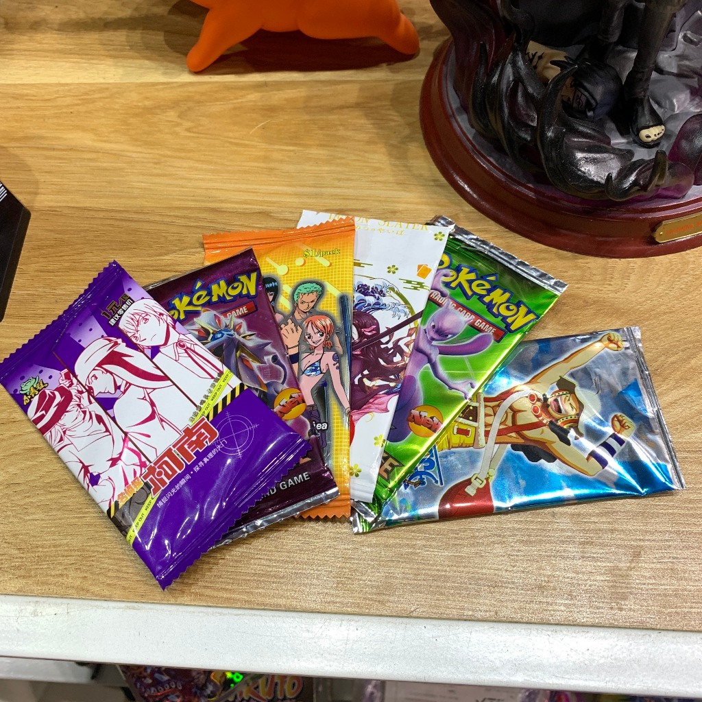 1 pack ngẫu nhiên Conan - Pokemon - Thanh Gươm Diệt Quỷ - One Piece - thẻ nhân phẩm, sưu tầm - làm quà tặng
