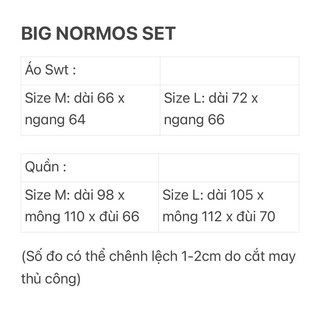 BỘ BIG NORMOS SET (HỒNG/ XANH ĐEN/ XANH LÁ)