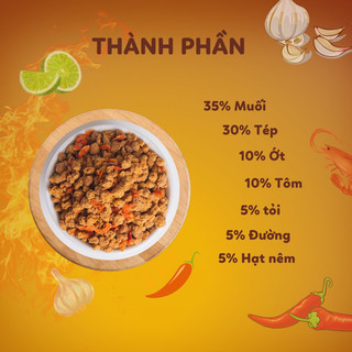 Muối tôm miền Tây hủ 100gr