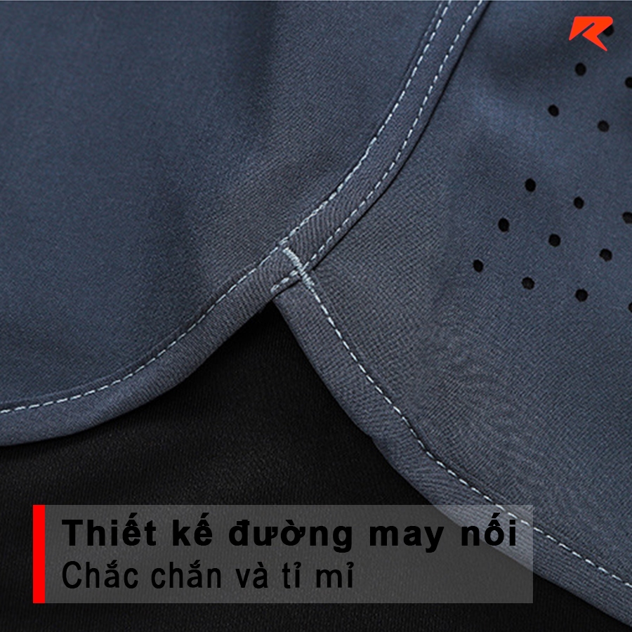 Quần chạy bộ nam 2 lớp RUNMANIC QCB01 thoáng khí nhanh khô nhiều màu
