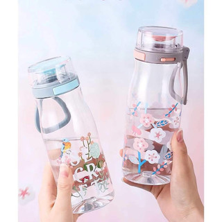 Bình nước one touch lock&lock 500ml hồng - xanh