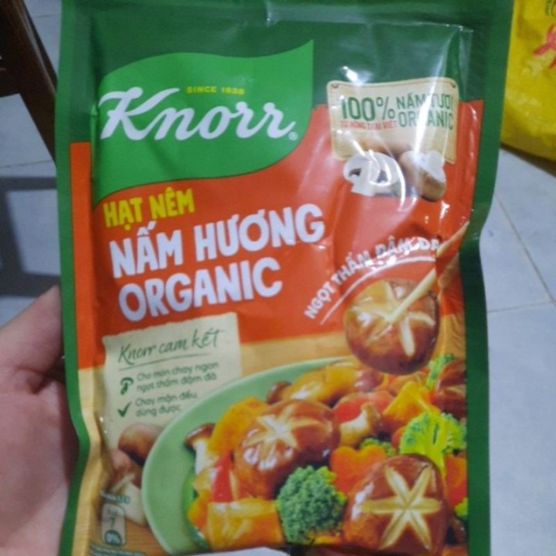 Hạt nêm chay nấm hương organic Knorr gói 170g