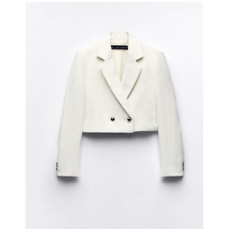 Áo khoác dạ trắng chuẩn loại 1 zara xuất dư