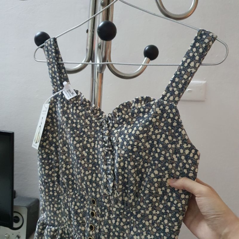 Đầm 2 Dây Nhung Hóa Nhí Phong Cách Hàn Quốc